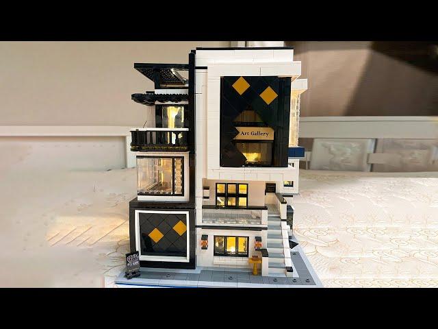 MOC Bricks MOULDKING 16043 City Art Gallery Showcase building blocks