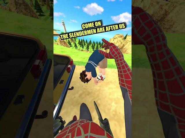Spider-Man VR ESCAPE SLENDERMAN #vr #virtualreality #spiderman #gaming #benbu