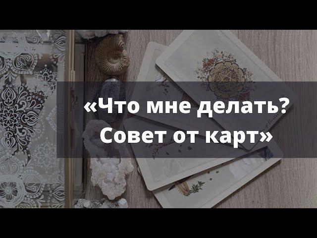 Что мне делать в сложившейся ситуации? Совет от карт. Расклад Таро.