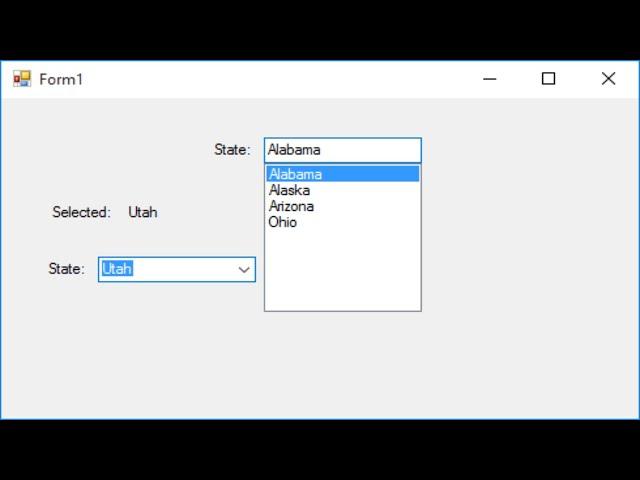 C# Tutorial - How to use a Combobox in C#.NET | FoxLearn