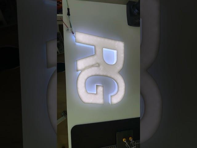 Making my own logo #3dprinting #logo #leds #wled