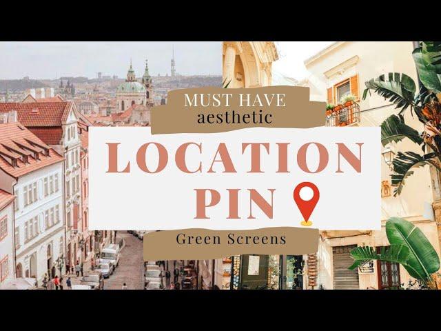 Aesthetic Location Pin/Tags With Sound Effects | 2020 Must Haves!