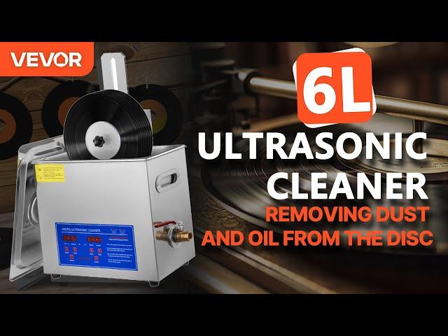 Cleaning 6 Vinyl Records at The Same Time | VEVOR 6L Ultrasonic Vinyl Cleaner