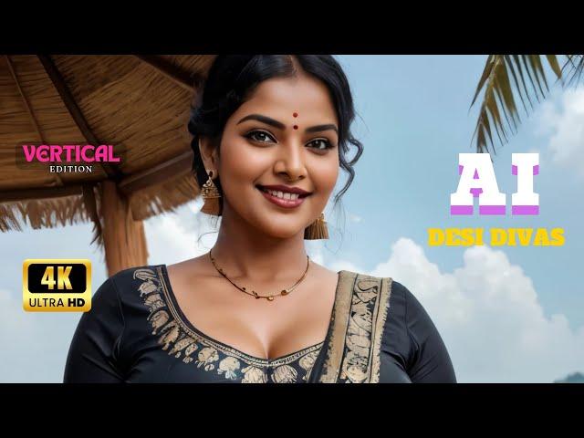 4K AI Desi Divas Lookbook Ep - 92| The Nature Hill 4| AI Fashion Unveiled | AI Lookbook #lookbook