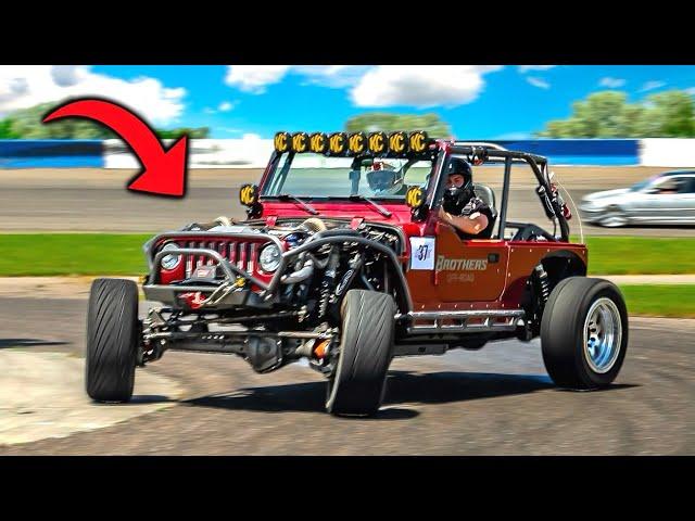 DRIFTING MY TWIN TURBO JEEP AT A PRO EVENT