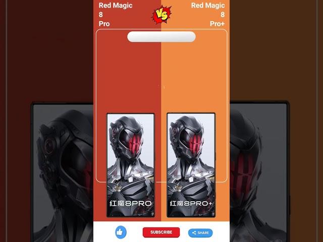 Red Magic 8 Pro vs Redmi Magic 8 Pro Plus | Quick Comparison 