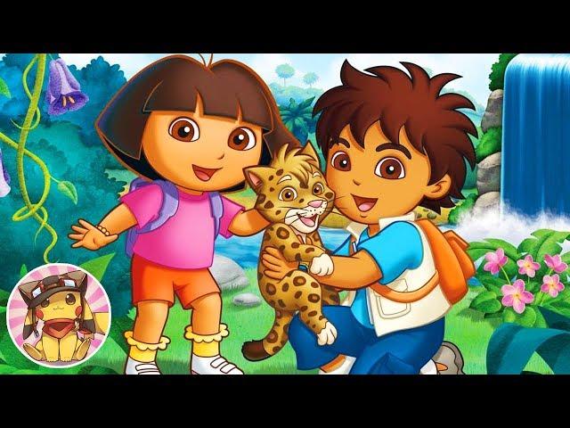 DORA AND DIEGO - 30 exercise games in Nickelodeon Fit [HD] (also Kai-lan, and the Backyardigans)