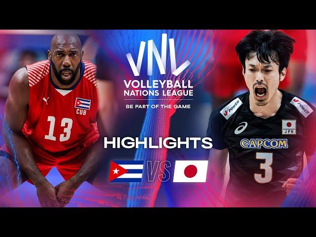  CUB vs.  JPN - Highlights | Week 1 | Men's VNL 2024