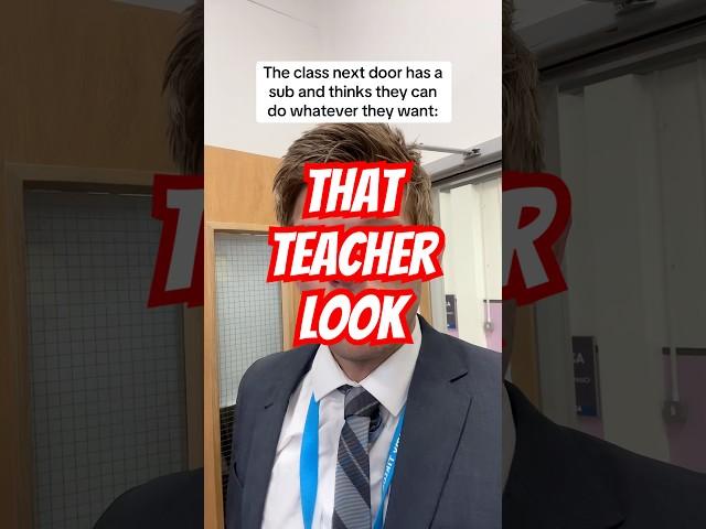 POV: You have received this look before…  #school #teacher #schoollife #students #jokes #comedy