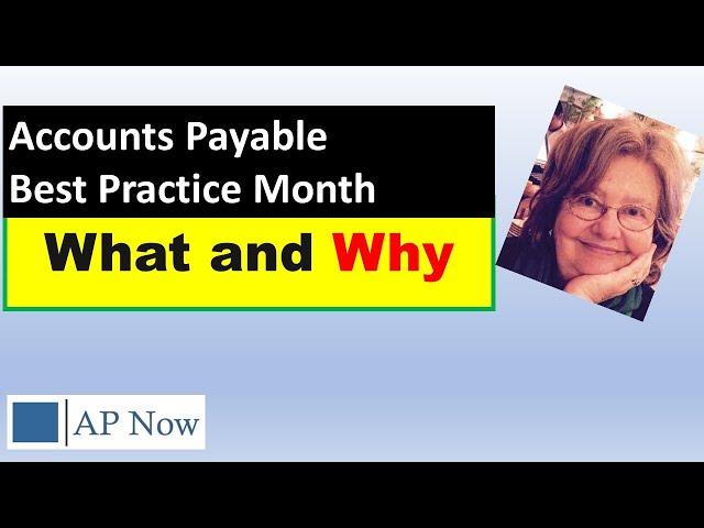 Accounts Payable Best Practice Month