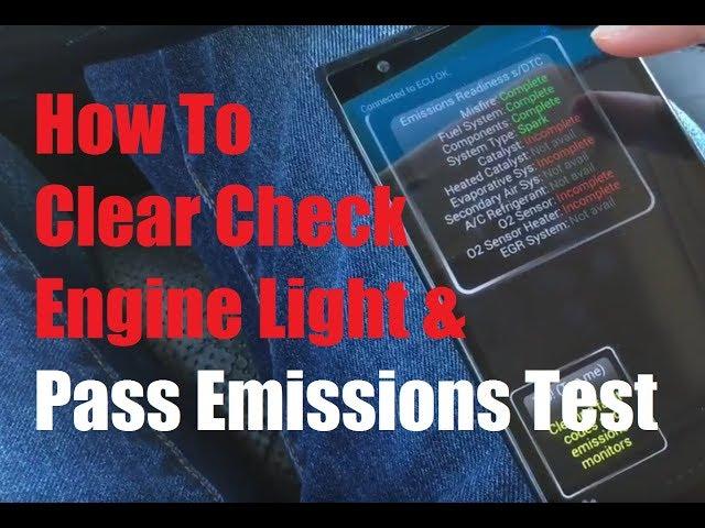 How to Clear Check Engine Light and Pass Emissions Test Under $20