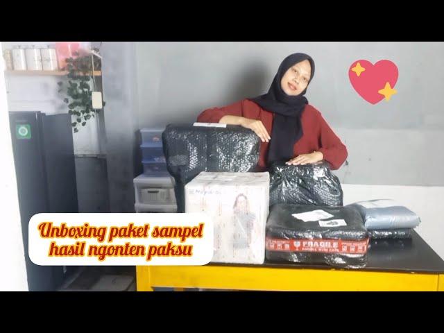 Unboxing paket sampel gratis