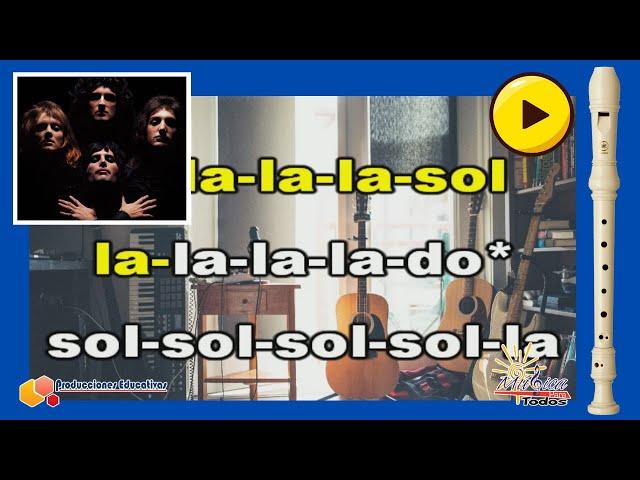 We will rock you ► QUEEN / FLAUTA  ( Versión SIMPLIFICADA )