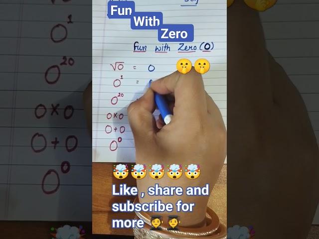 fun with zero #shorts #shortvideo #youtubeshorts #maths #mathstricks #fun #zero #bank #trending
