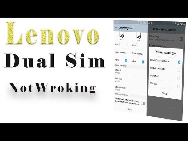 Lenovo Dual Sim not Working: After Flash/After Reset A916 Solved