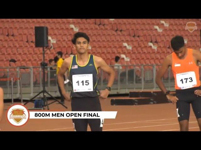 800m Men Open Final | 83rd SINGAPORE OPEN Track And Field Championships 2023