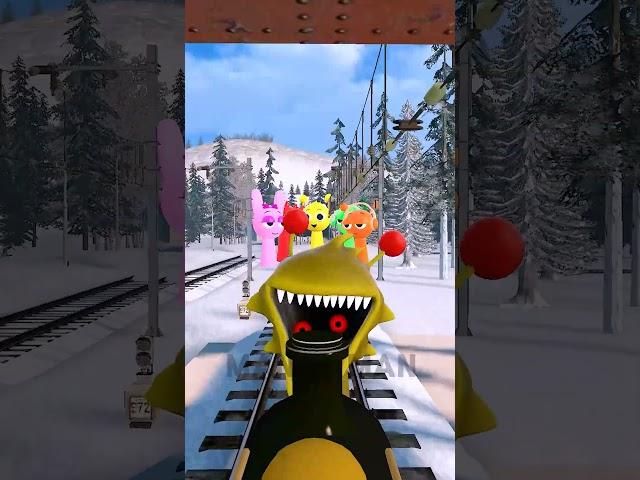 Sprunki - Horror Train Attack!  #Sprunki #Train #Horror #Bomb #Game #Attack