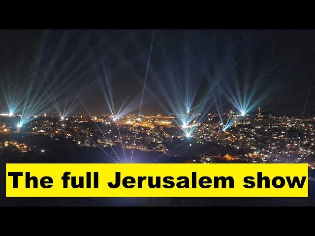 A stunning laser show, celebrating the Jerusalem's history, culture, and unity through light & music