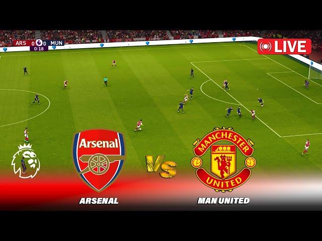 Live : ARSENAL vs MANCHESTER UNITED | Premier League 2024 | Match Live Stream | eFootball PES 21