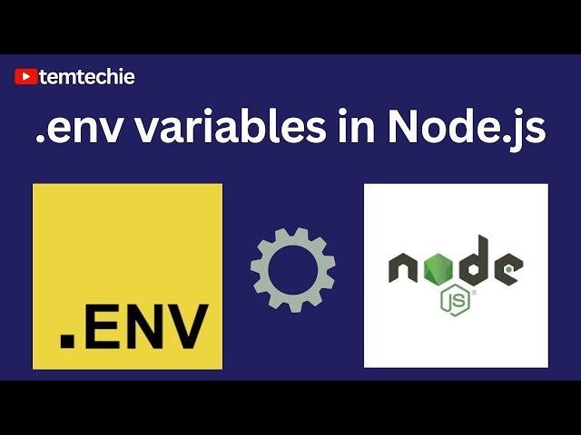 How to set up Environment Variables in Node.js using dotenv