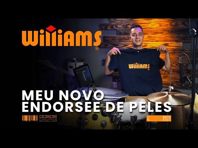 Meu Novo ENDORSEE de PELES: Williams Drumheads