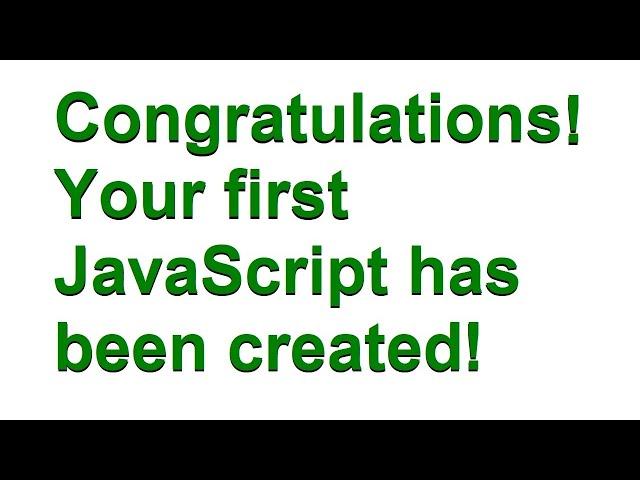 How To Write Your First JavaScript