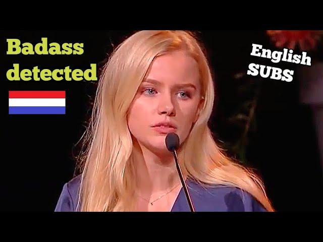 Badass Dutch girl speaks out against modern day feminism and migration