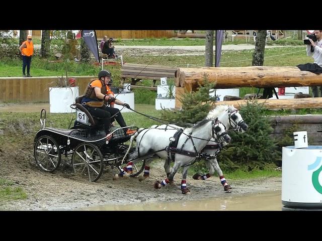 VAN DE BUNT Melanie, NED, FEI WCH Ponies, Haras du Pin, FRA, Marathon Pairs, Obs 3, 18 09 21