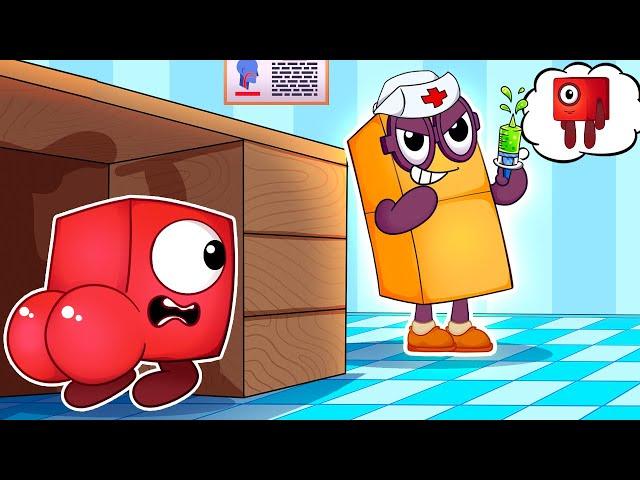 Numberblocks 1 Doesn't Want To Be Injectedl! - Numberblocks Funny Animation