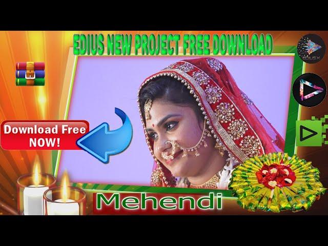 MEHENDI NEW EDIUS PROJECT 3D CINMATIC 1000% FREE DOWNLOND ZSM FILMS 923087833618