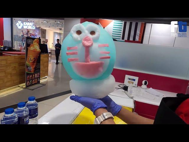 Cute Doraimon, Cookie Monster and Peppa Pig Cotton Candy | Candy up | Philippines Street Food