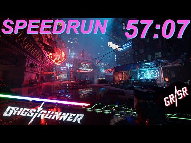 Ghostrunner In Under 1 Hour (57:07 Ghostrunner Speedrun In Bounds)