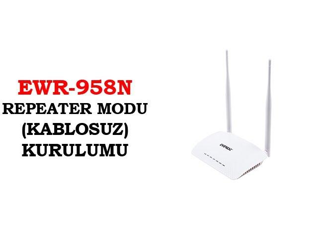 EVEREST EWR-958N REPEATER MODU (KABLOSUZ) KURULUMU