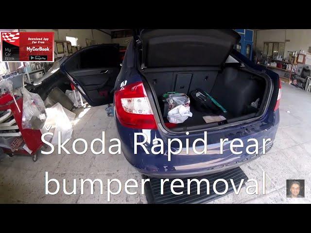 Škoda Rapid rear bumper removal