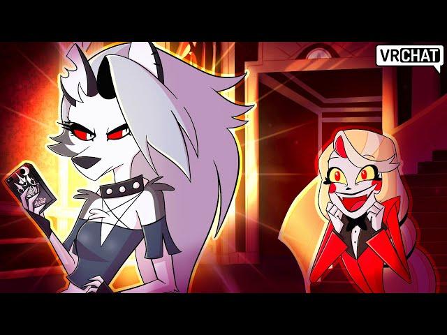 Helluva Boss Loona Visits Hazbin Hotel in VRChat