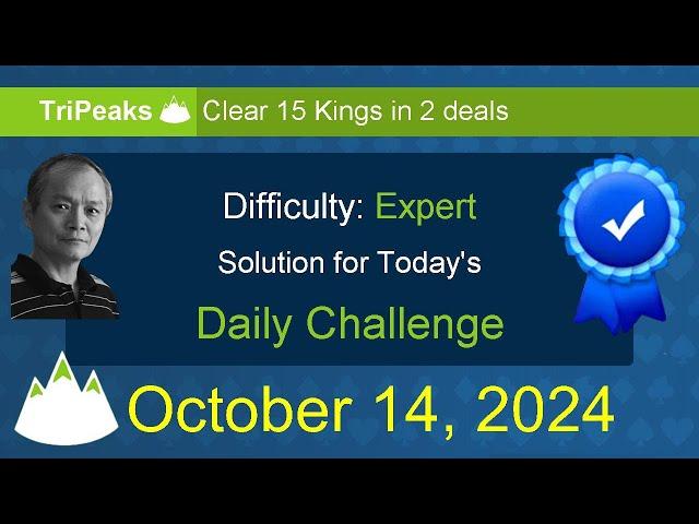 Microsoft Solitaire Collection: TriPeaks - Expert - October 14, 2024