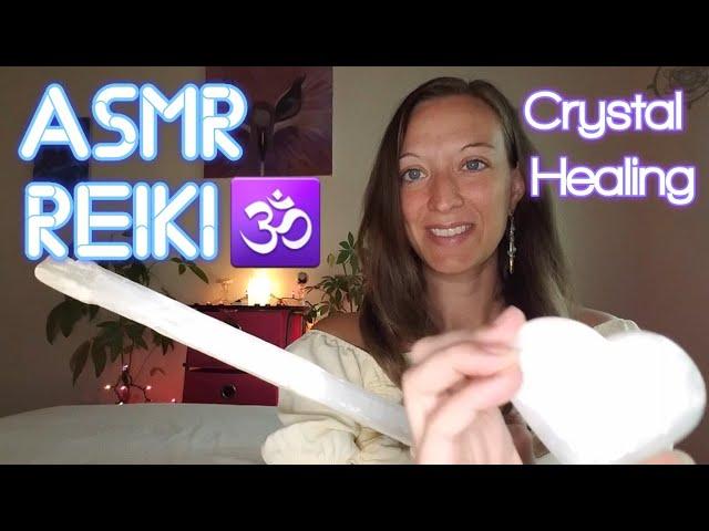 ASMR Reiki Crystal Healing Session | Selenite Scratching and Tapping