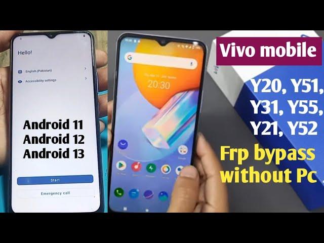 Vivo mobile frp bypass Android 11-12-13 | VIVO Y51-Y20-Y21-Y31-Y55 remove google account without pc