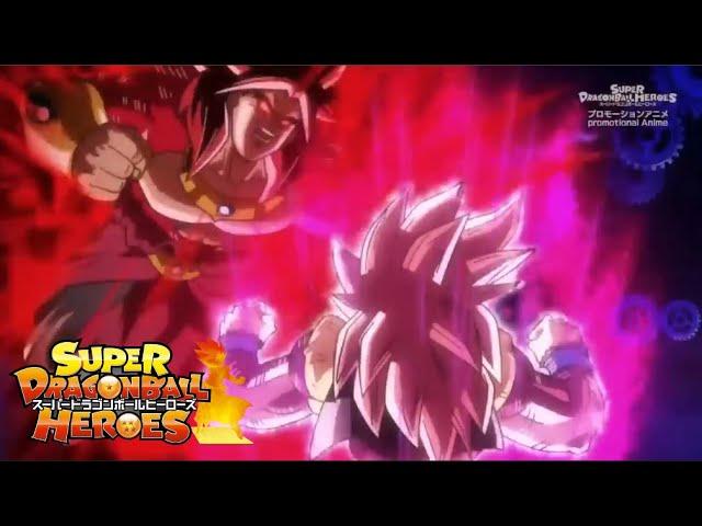 LBSS4 Gogeta vs. LSS4 Broly | Dragon Ball Heroes: Ultra God Mission「HD」