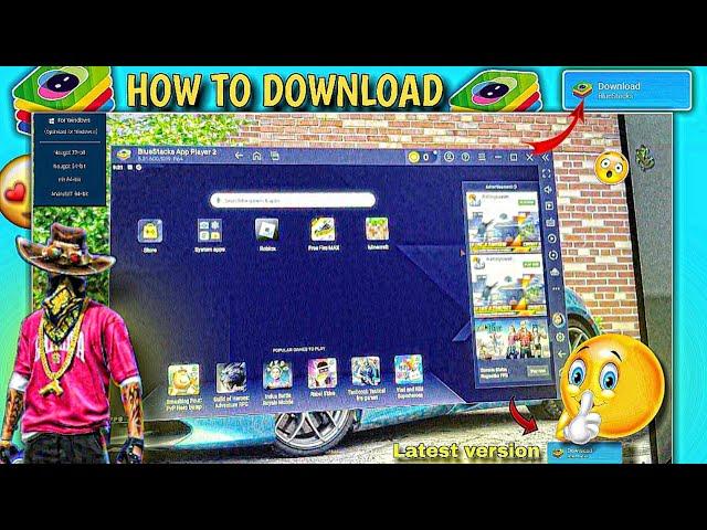 How to download BLUESTACKS ON PC ️ 2025/Letest version/ #bluestacks #pc #taycoon