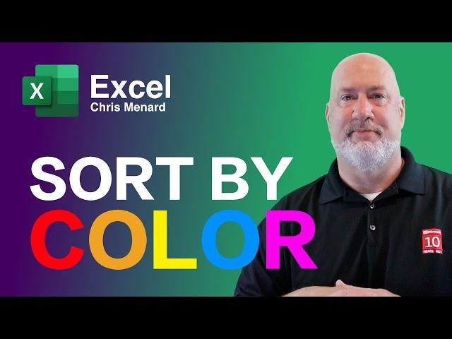 Excel - Sort by Color and Sort Using Conditional Formatting