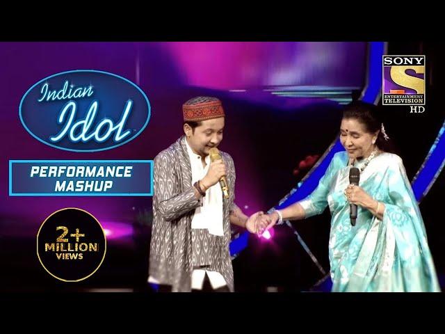 Pawandeep और Asha ताई ने "Yeh Raaten Yeh Mausam" पर किया Dance | Indian Idol | Performance Mashup