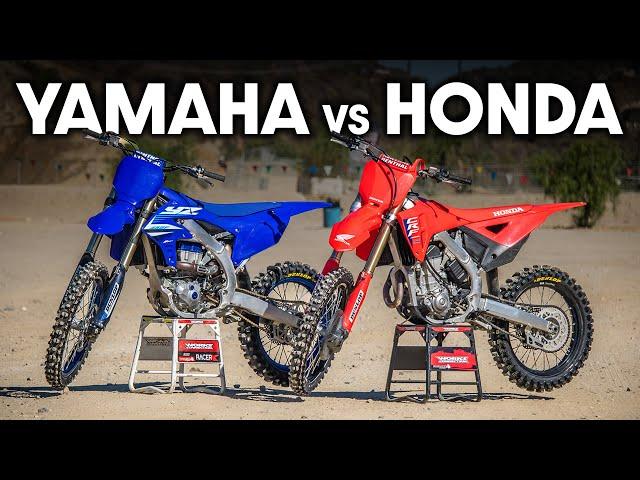 2025 Honda CRF450R vs. Yamaha YZ450F