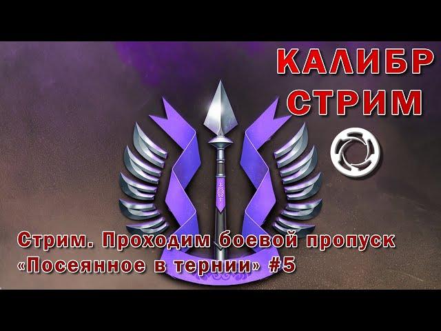 Калибр - Стрим. Проходим боевой пропуск "Посеянное в тернии" #5 16+