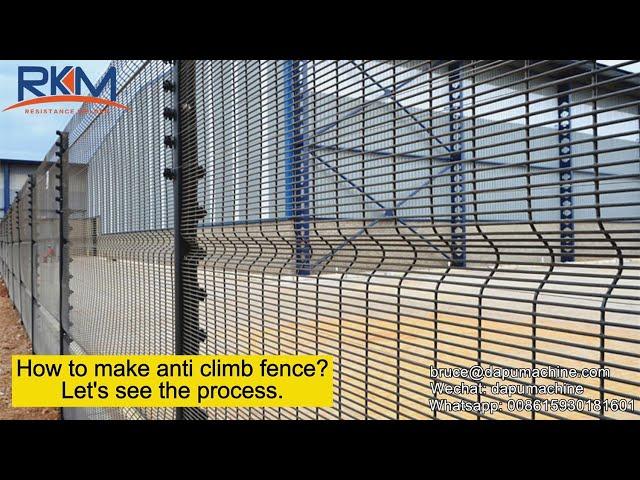 358 clearvu anti climb fence welding machine, clear view fencing machine, security fence machine