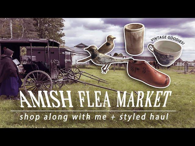 Amish Flea Market (shop with me) Hunting for Cheap Vintage! Fun Flea Market Browsing & Vintage Haul