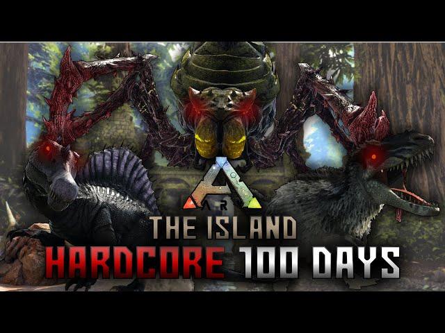 I Survived 100 Days on The Island in Hardcore ARK Survival Evolved