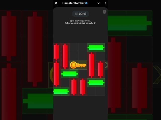 Hamster Kombat Mini Game Çözümü CRYPTIC KEY  (06.08.2024) #minigame #hamsterkombat #puzzle