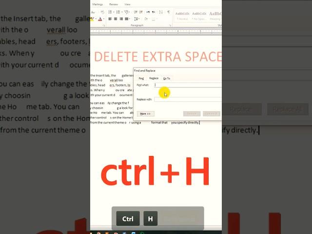 How to remove extra Space in ms word|#shorts #trending #viral #subscribe #youtubeshorts