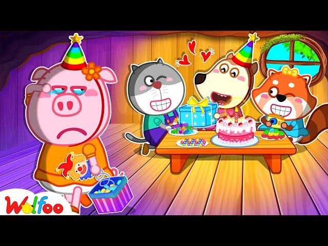 Nancy Feels Lonely! No One Joins Nancy's Birthday - Funny Stories for Kids  Wolfoo Kids Cartoon